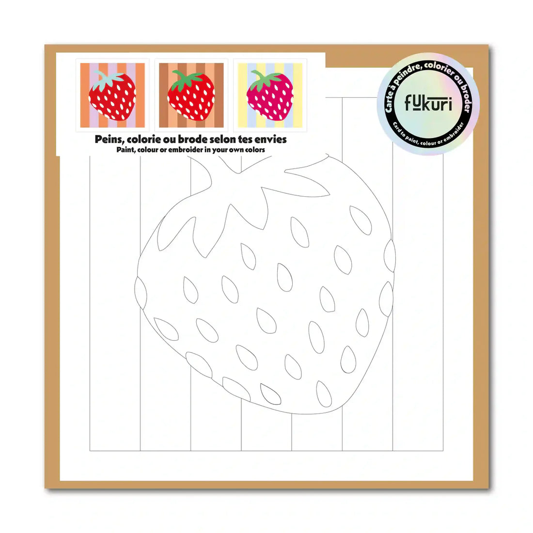 Fukuri - DIY-Karte "Erdbeere"