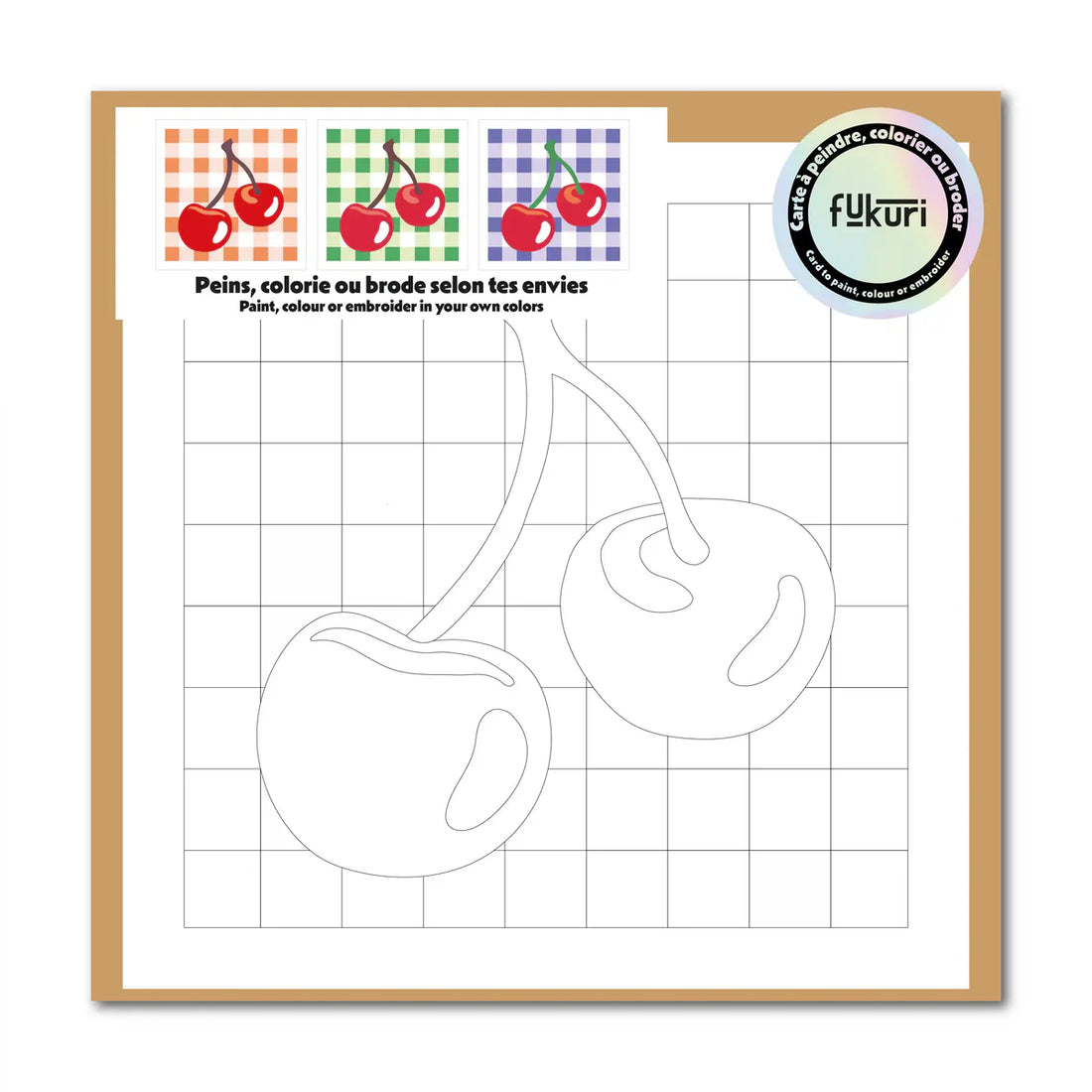 Fukuri - DIY-Karte "Kirsche"