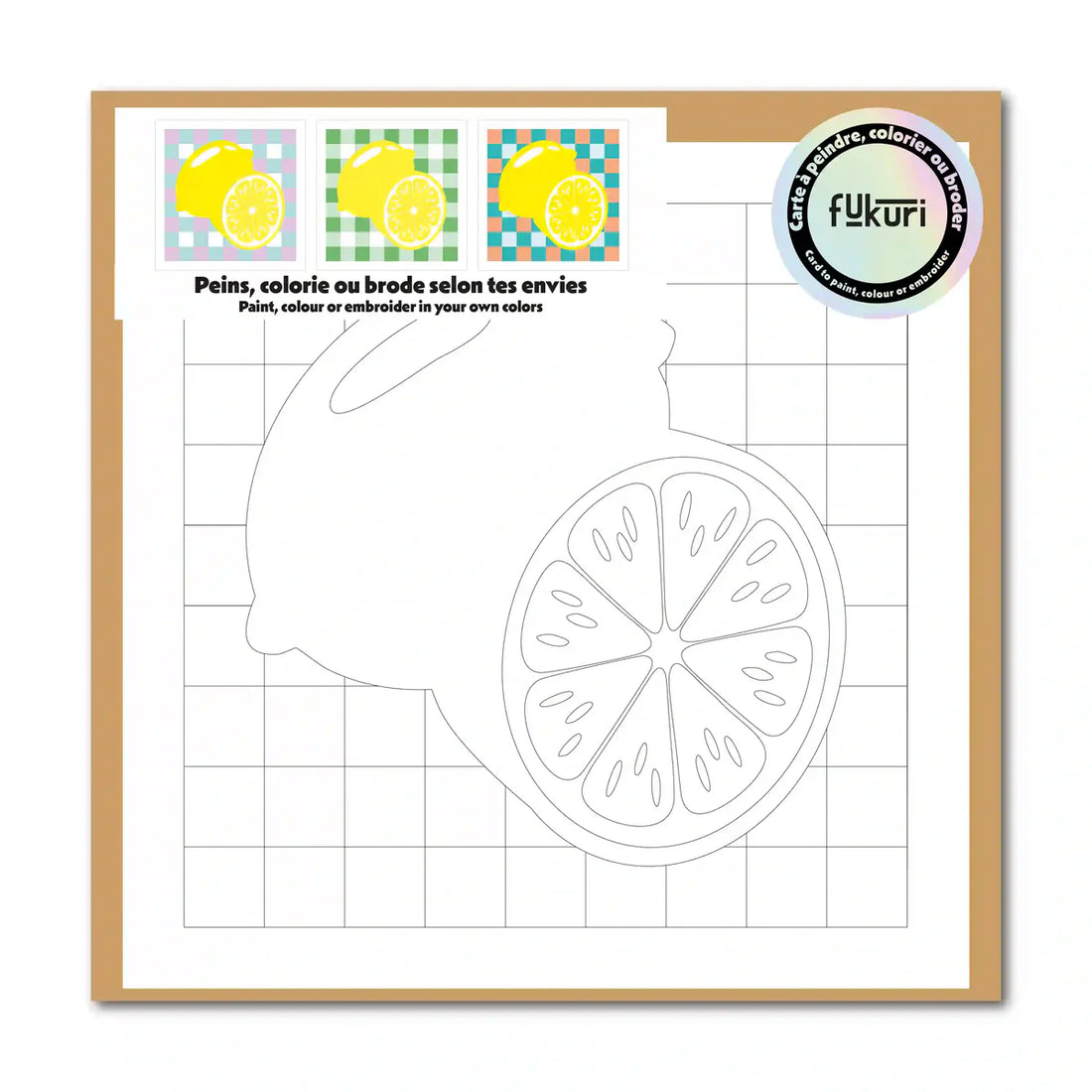 Fukuri - DIY-Karte "Zitrone"