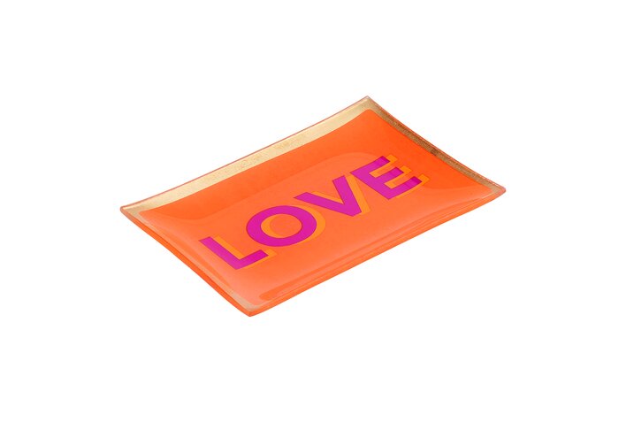 Gift Company - Glasteller Love orange