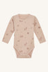 Langarm-Bodystocking aus bequemer, dehnbarer Wolle und Bambusviskose mit Animal-Print.