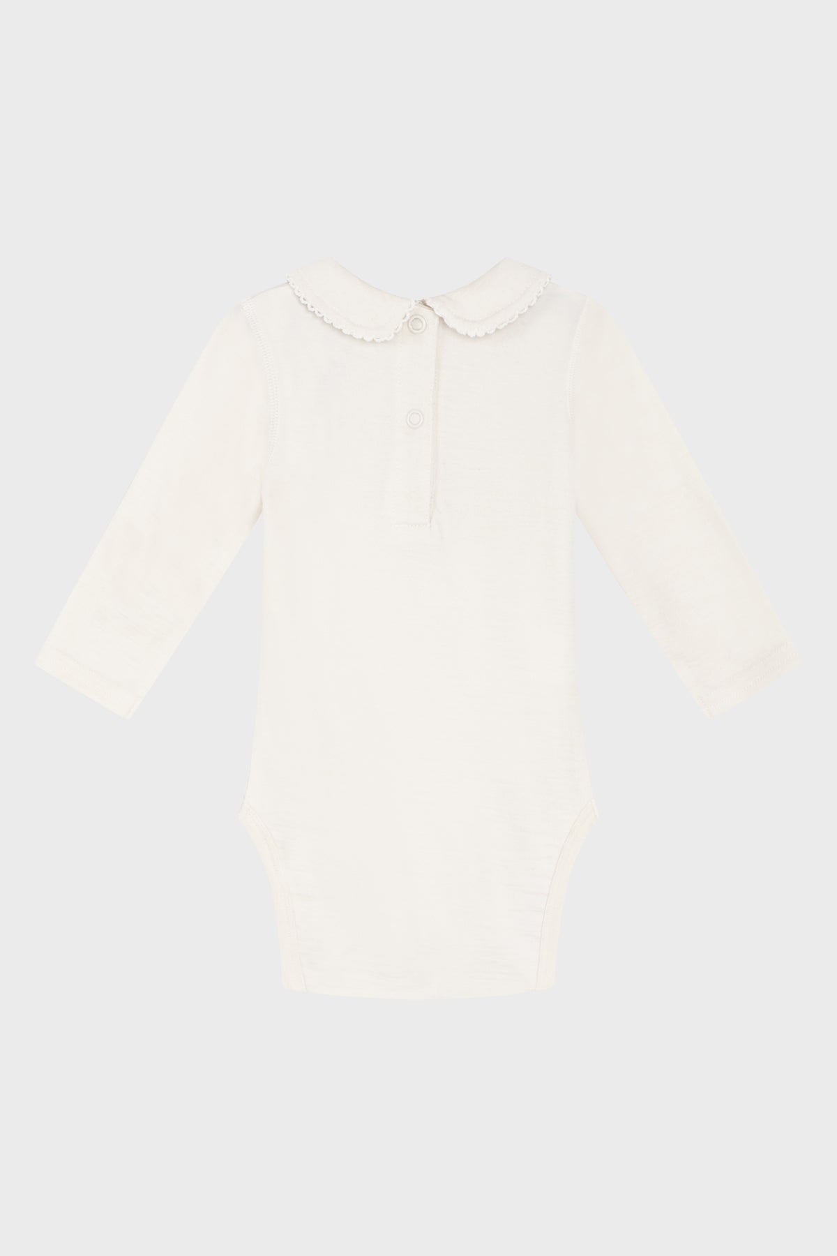 Hust & Claire - Baby Body Beate natur mit Kragen