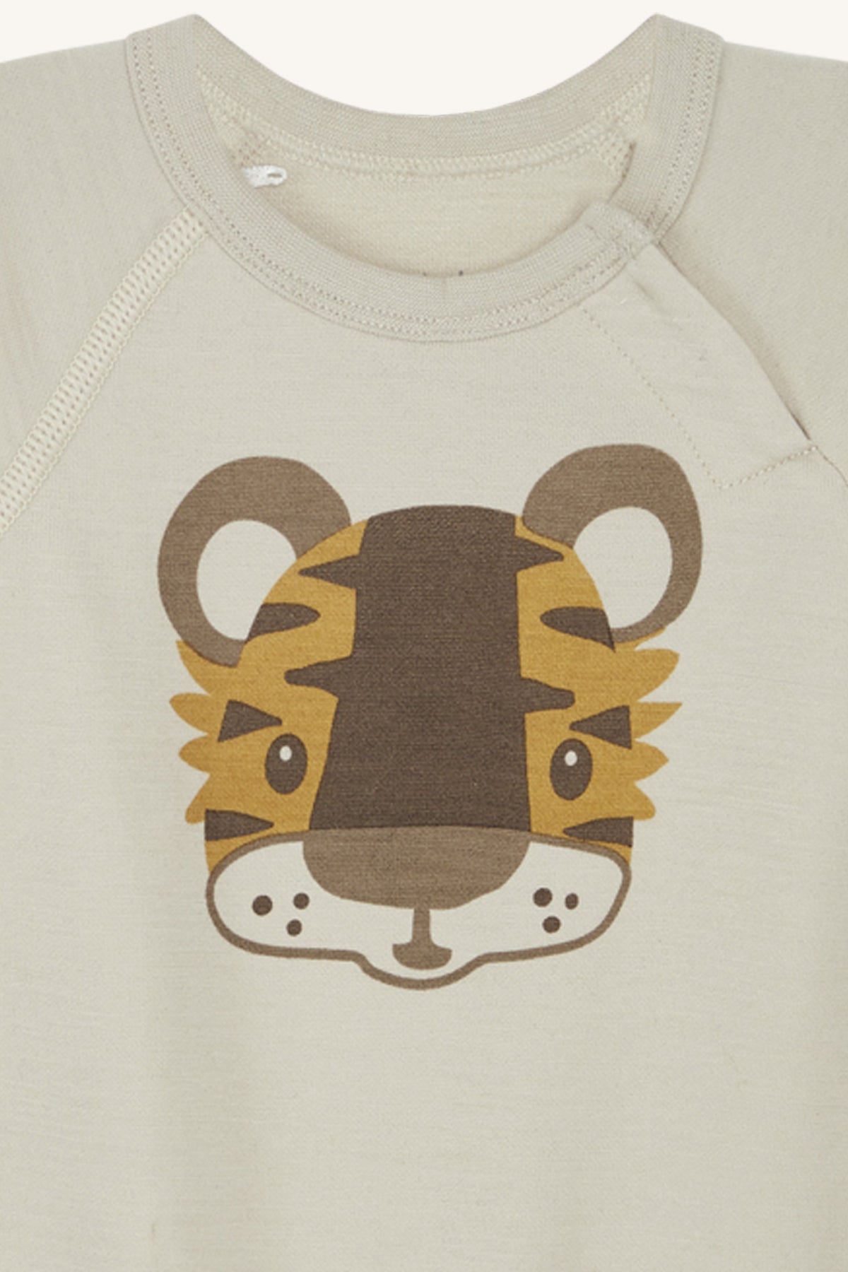 Hust & Claire - Baby Body Basti Löwe natur Wolle/ Bambus