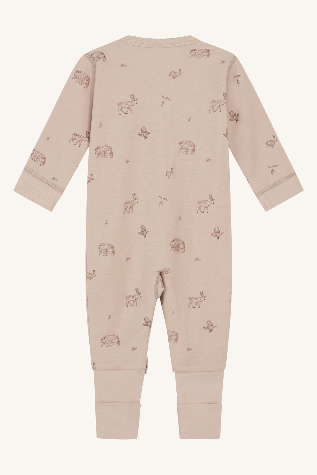 Hust & Claire - Baby Strampler Manu Wolle/ Bambus rosa