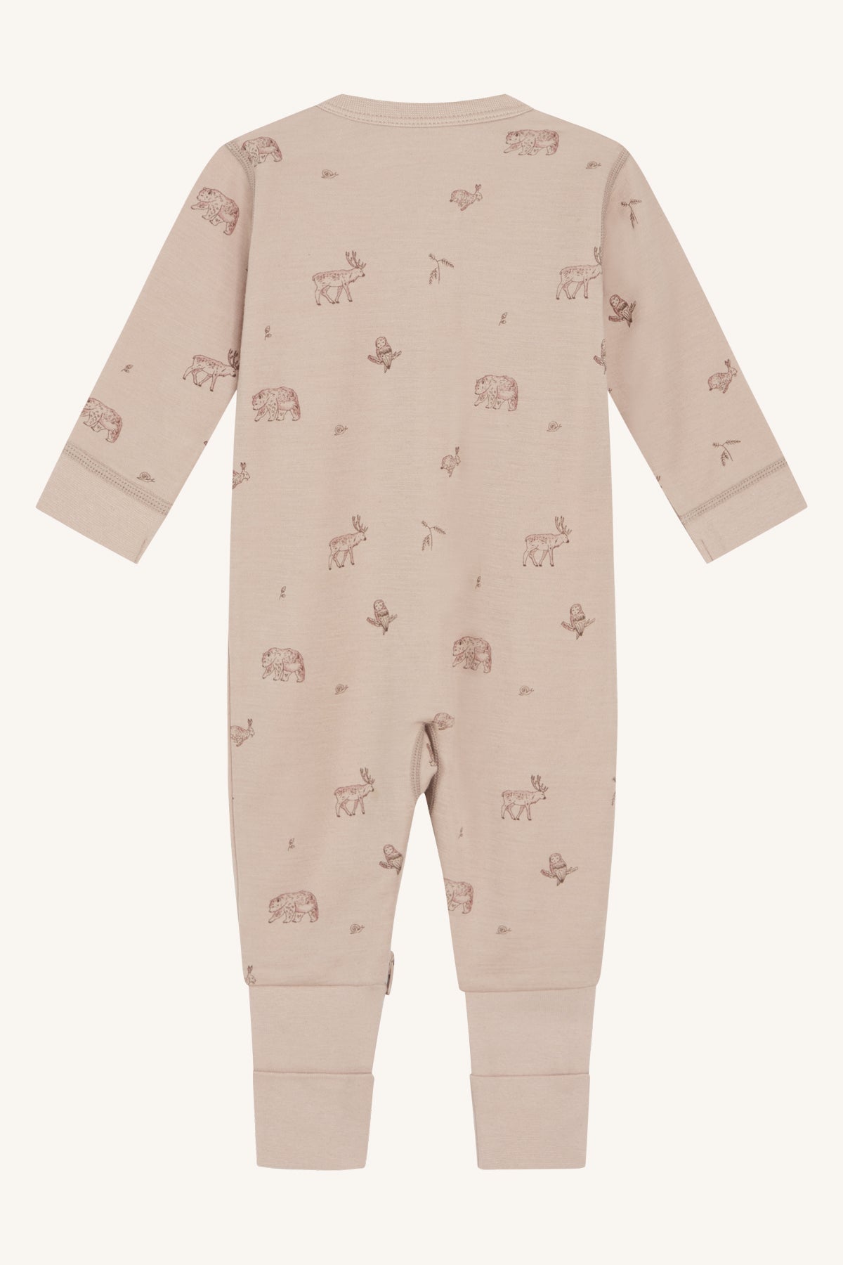 Hust & Claire - Baby Strampler Manu Wolle/ Bambus rosa