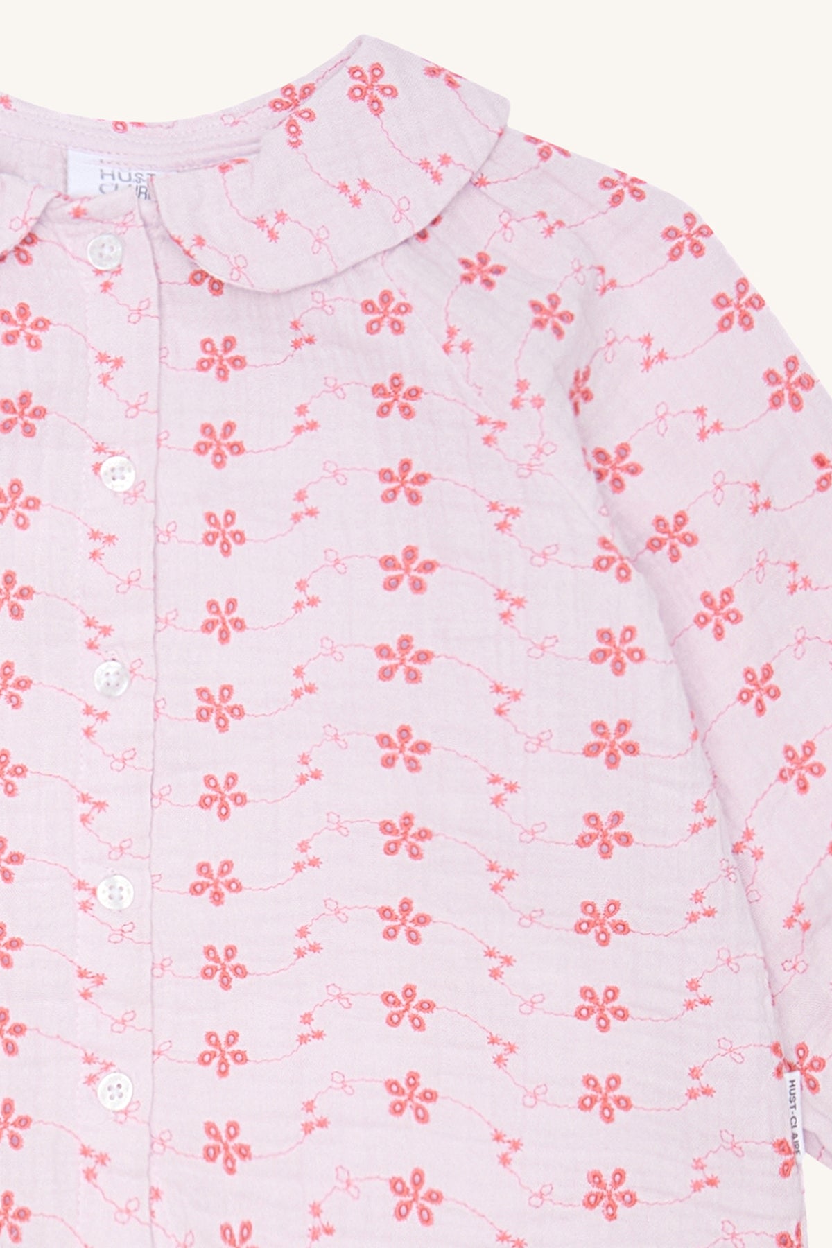 Hust & Claire - Mädchen Bluse Musselin flieder Blumen