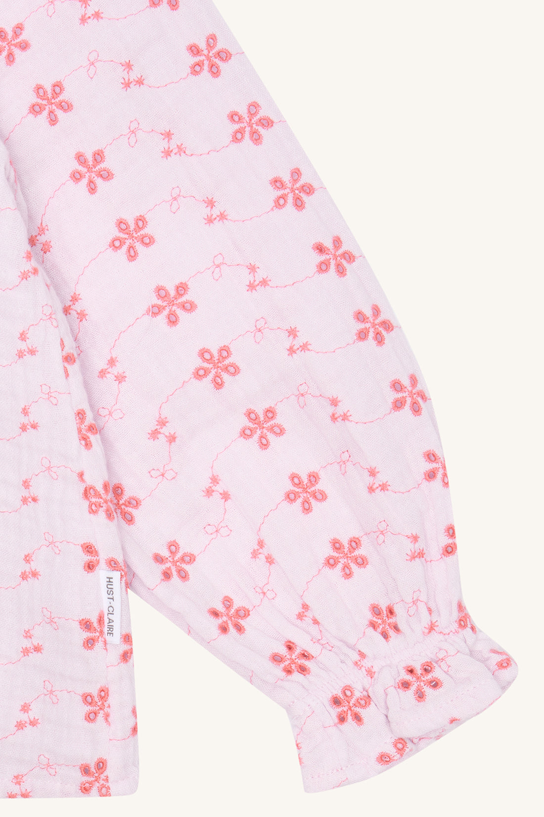 Hust & Claire - Musselin Mädchenbluse flieder Blumen