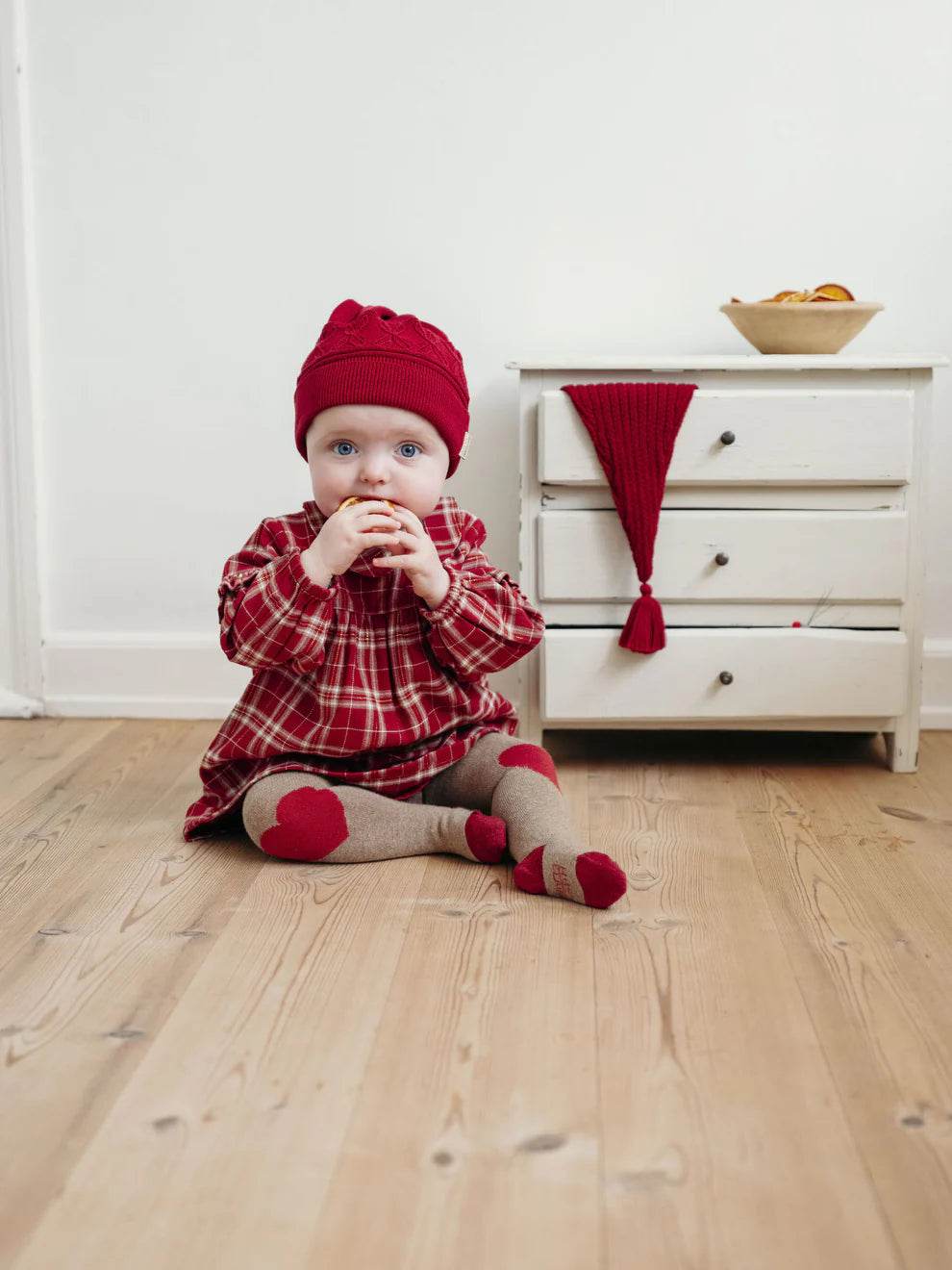 Hust & Claire - Baby Kleid Kristel rot karriert