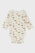 Baby Body in Safari-Tierdruck aus Baumwolle von Hust & Claire