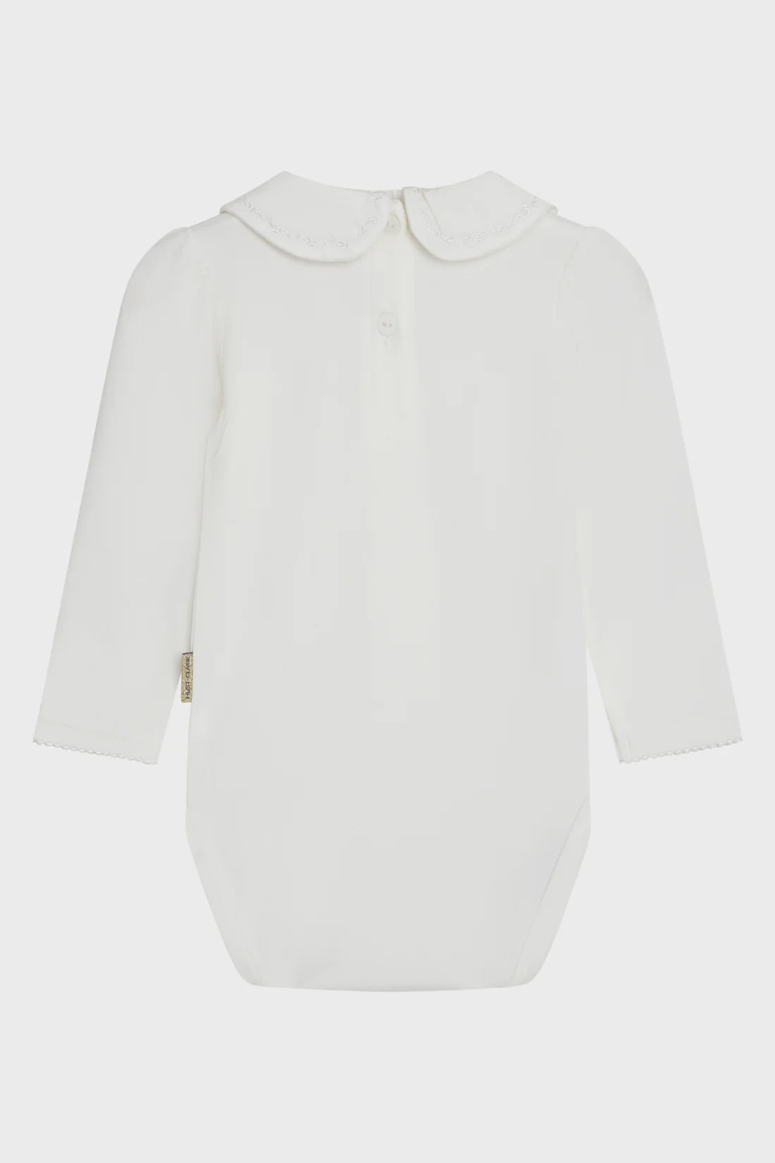 Hust & Claire - Baby Body Britt mit Kragen weiß