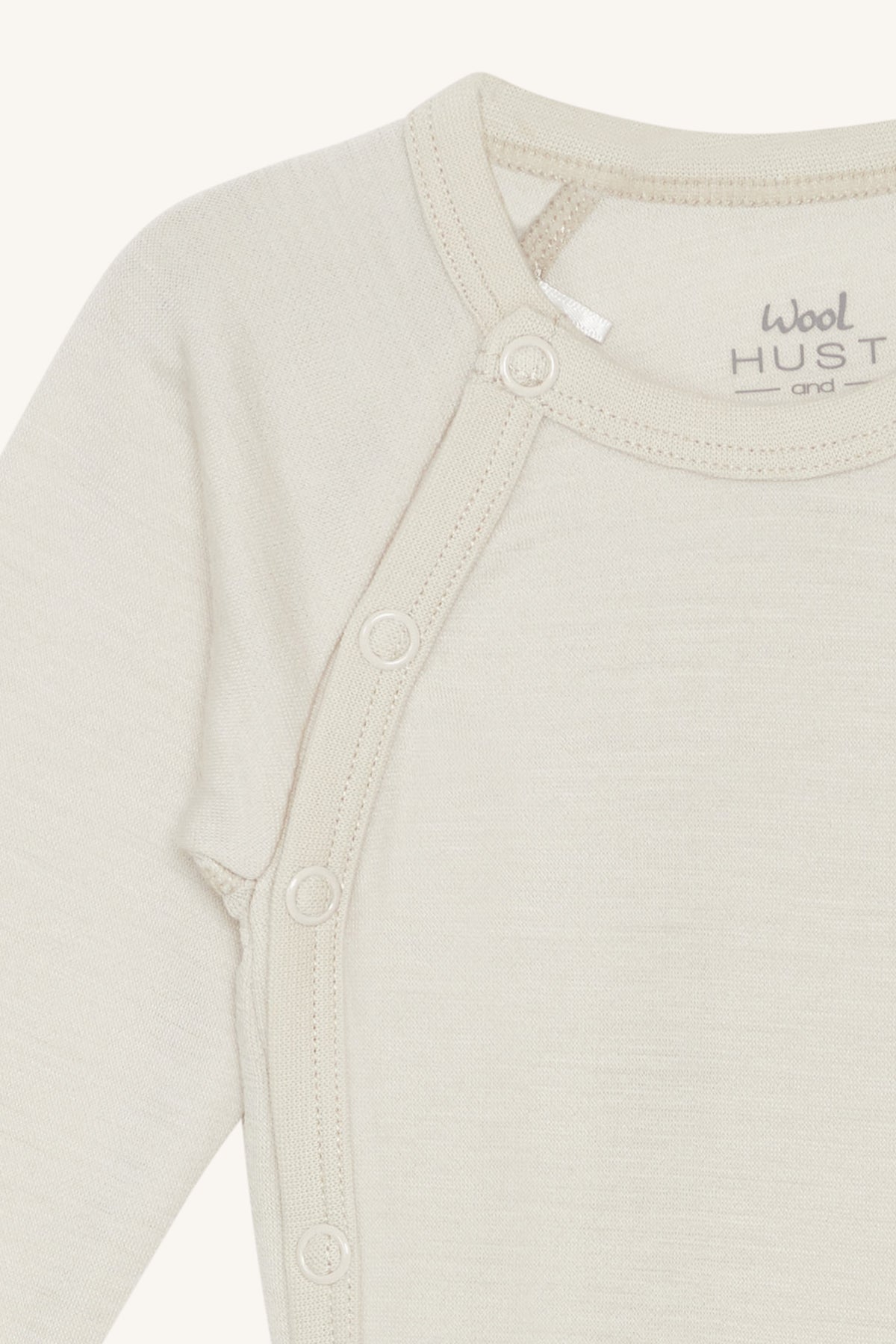 Hust & Claire - Baby Body Bia natur Wolle