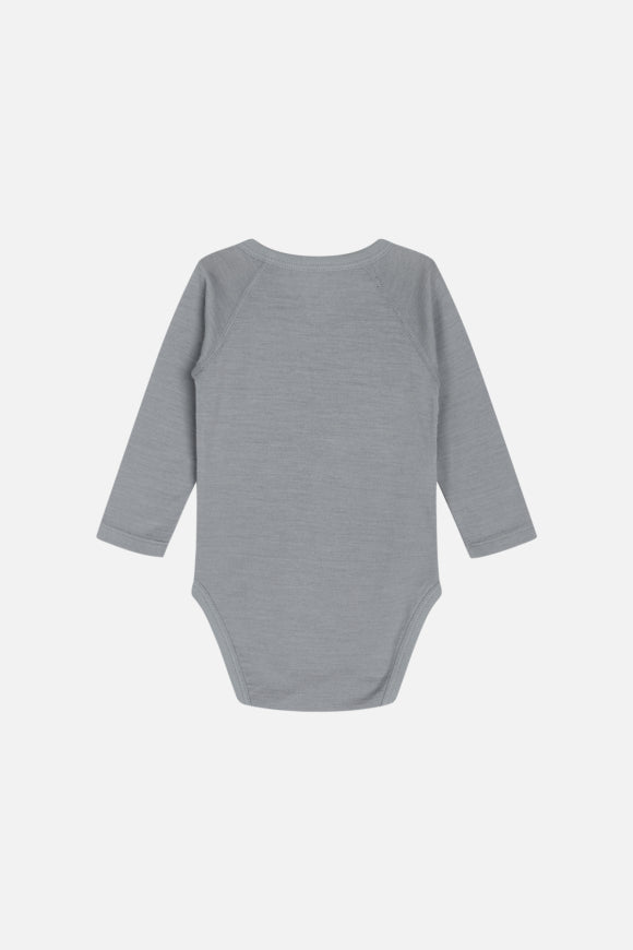 Hust & Claire - Baby Body Bia Wolle/ Seide grau - AURYN Shop