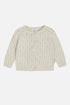 Cardigan mit Lochmuster hergestellt aus 100 % Bio-Baumwolle von Hust & Claire.