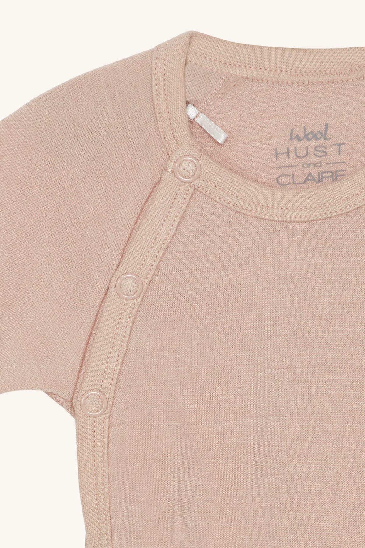 Hust & Claire - Baby Body Bia Wolle rosa