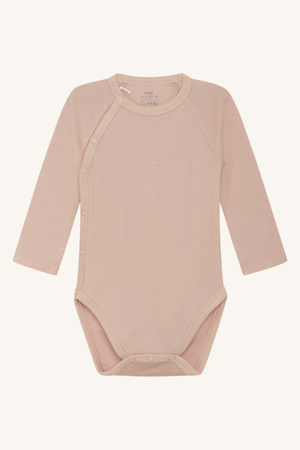Hust & Claire - Baby Body Bia Wolle rosa