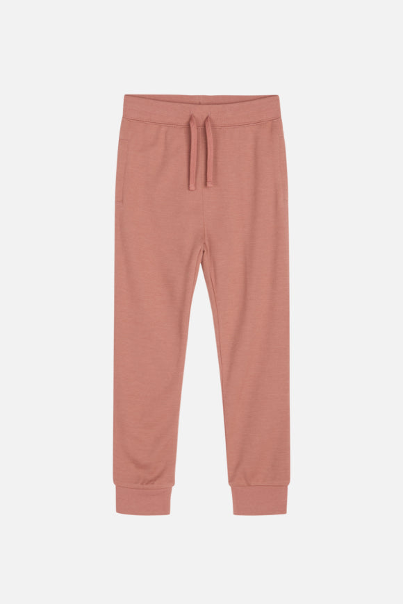 Warme Jogginghose mit elastischem Kordelzug und Seitennahttaschen von Hust & Claire besteht außen aus Wolle und innen Viskose aus Bambus.