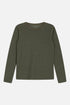 Warmes Langarmshirt von Hust & Claire besteht außen aus Wolle und innen Viskose aus Bambus und ist weich und stretchy.