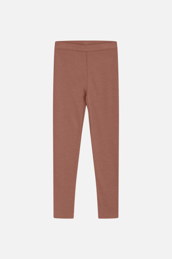 Warme Leggings mit elastischem Bund von Hust & Claire besteht außen aus Wolle und innen Viskose aus Bambus.