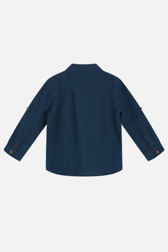Hust & Claire - Leinenhemd Rollo dunkelblau - AURYN Shop