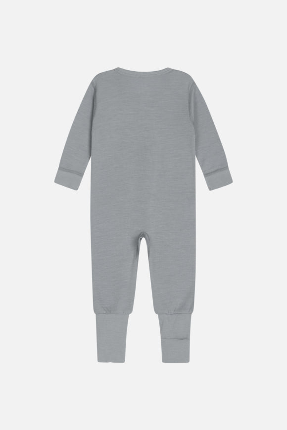 Hust & Claire - Baby Wollstrampler Mobi grau - AURYN Shop