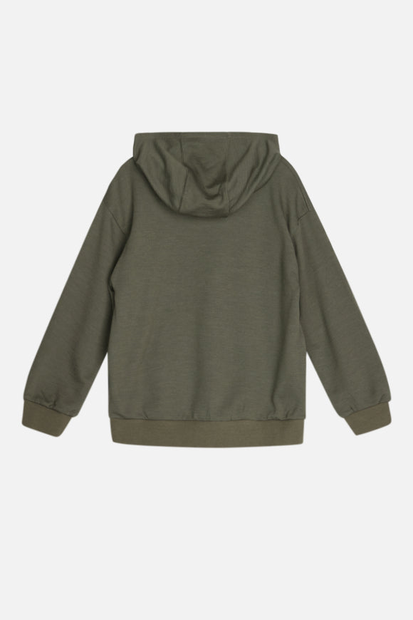 Hust & Claire - Kinder Sweatshirt Wolle Sanu grün - AURYN Shop