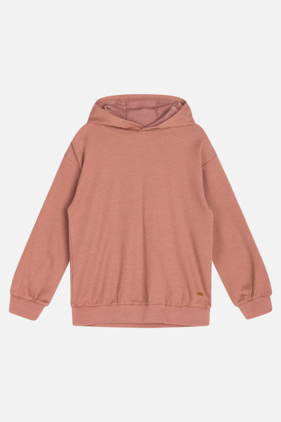 Schönes Kapuzen-Sweatshirt aus einer weichen, dehnbaren Viskosemischung aus Wolle und Bambus von Hust & Claire.