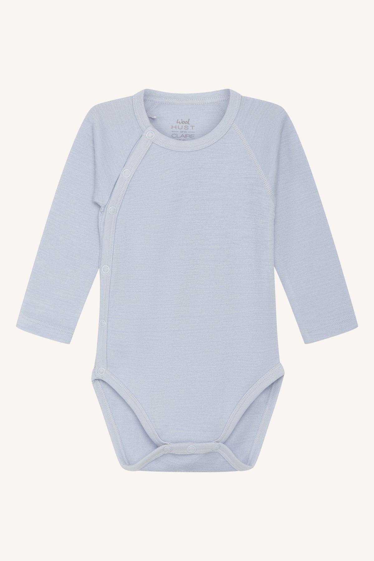 Hust & Claire - Baby Body Bia hellblau Wolle
