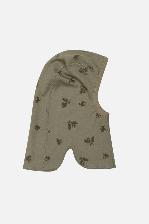 Schöne Schalmütze von Hust and Claire mit Muster in rosa.