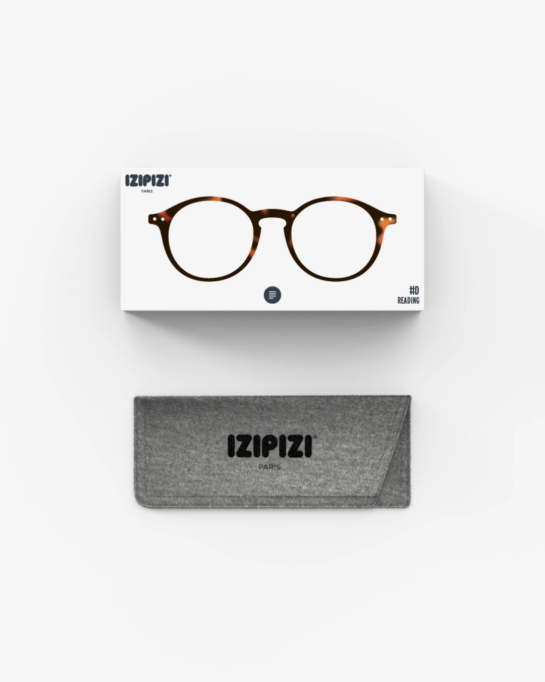 Izipizi - Lesebrille rund dunkelbraun tortoise