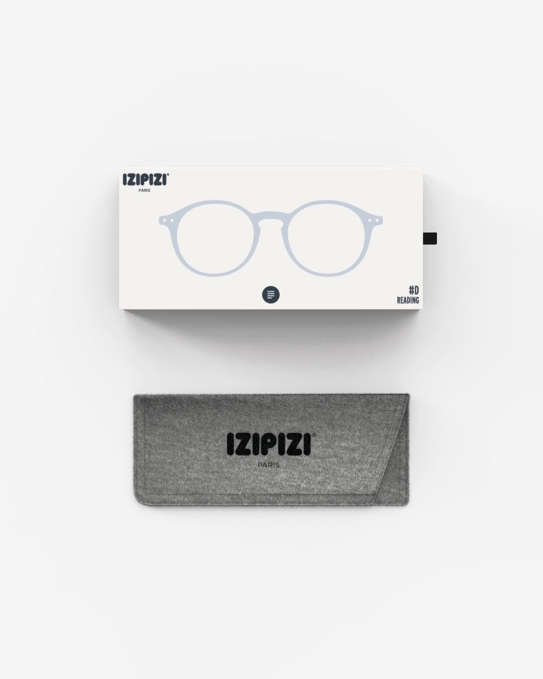 Izipizi - Unisex Lesebrille rund hellblau