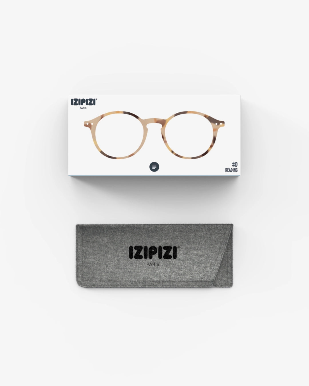 Izipizi - Lesebrille rund hellbraun, light tortoise