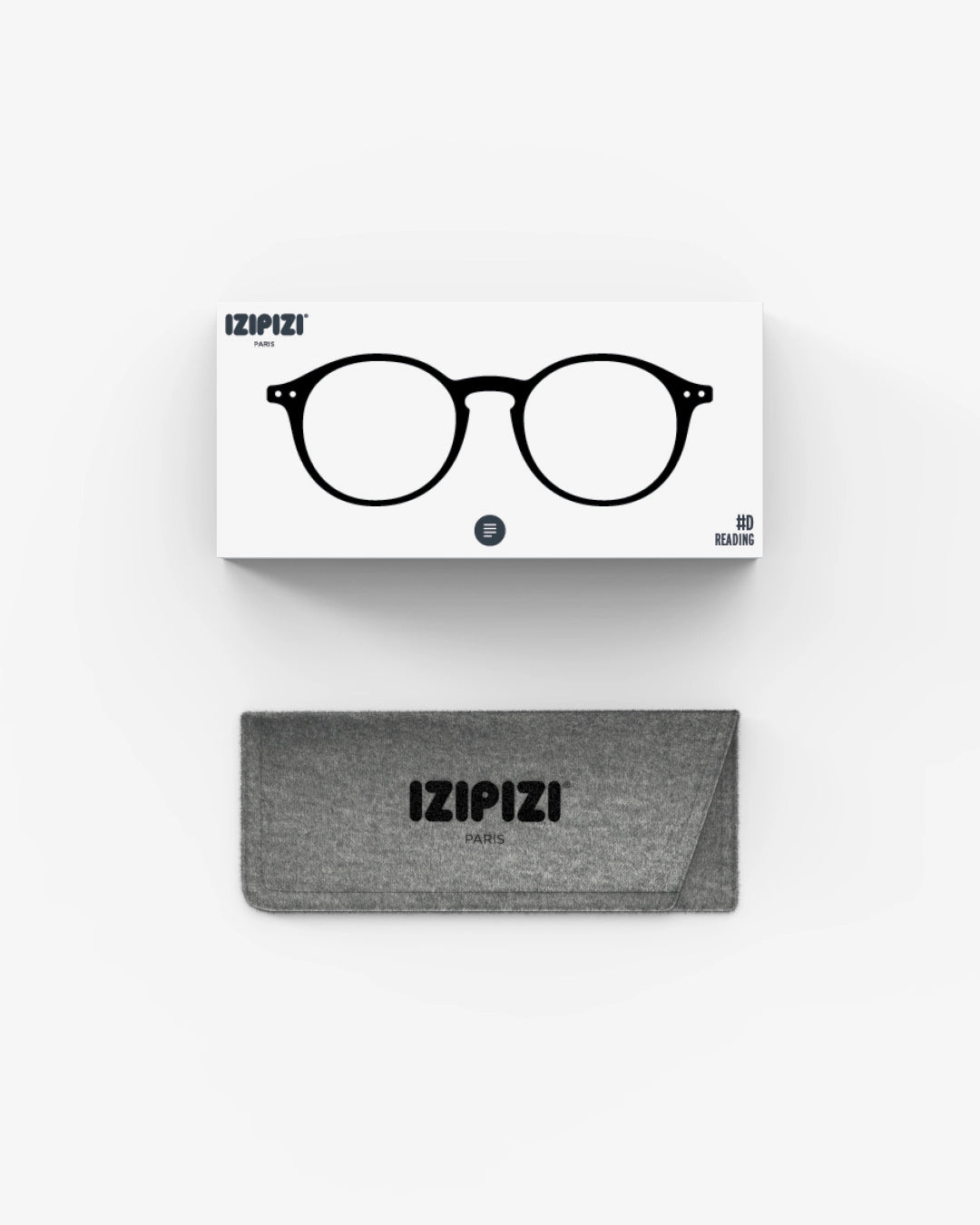 Izipizi - Lesebrille rund schwarz