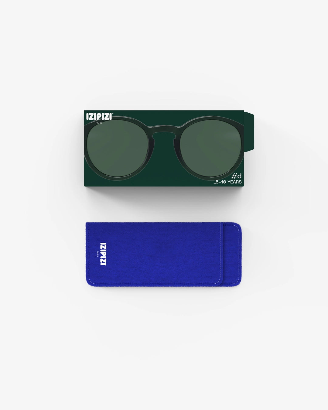 Izipizi - Kinder Sonnebrille D transparent dunkelgrün 5-10 Jahre MINI & ME