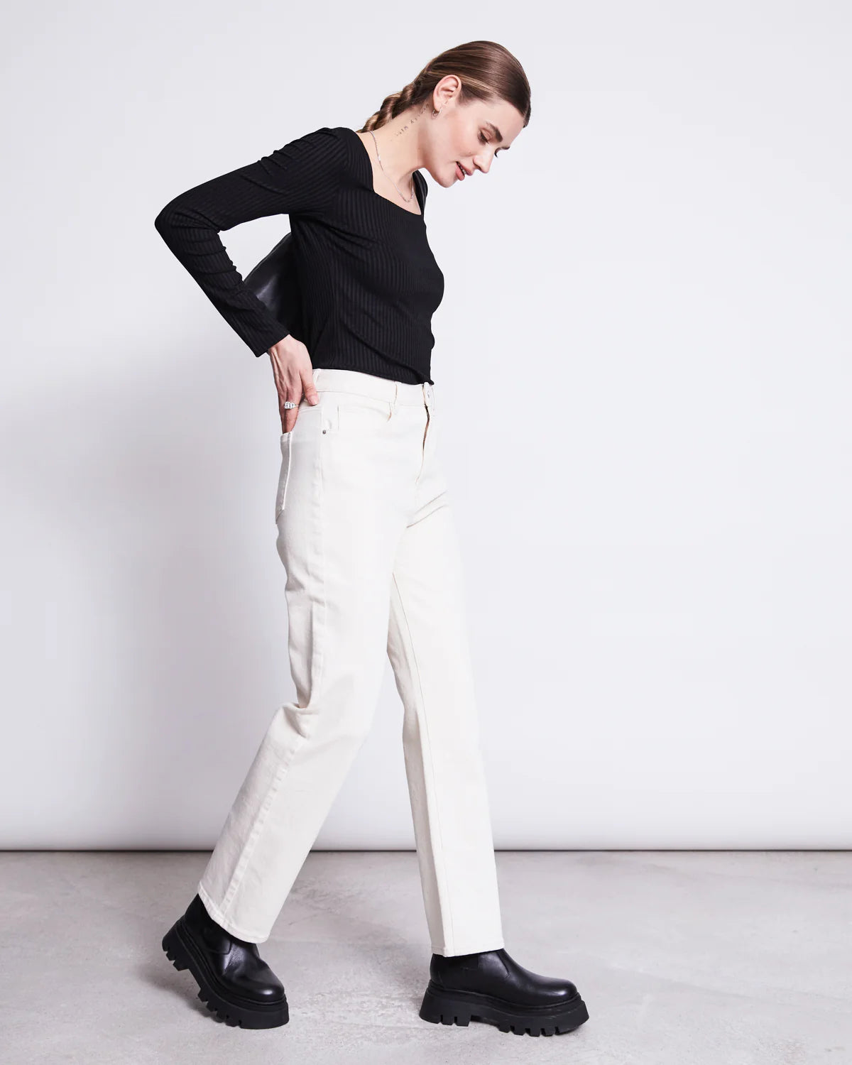 Jan ´n June - Langarmshirt Fria schwarz