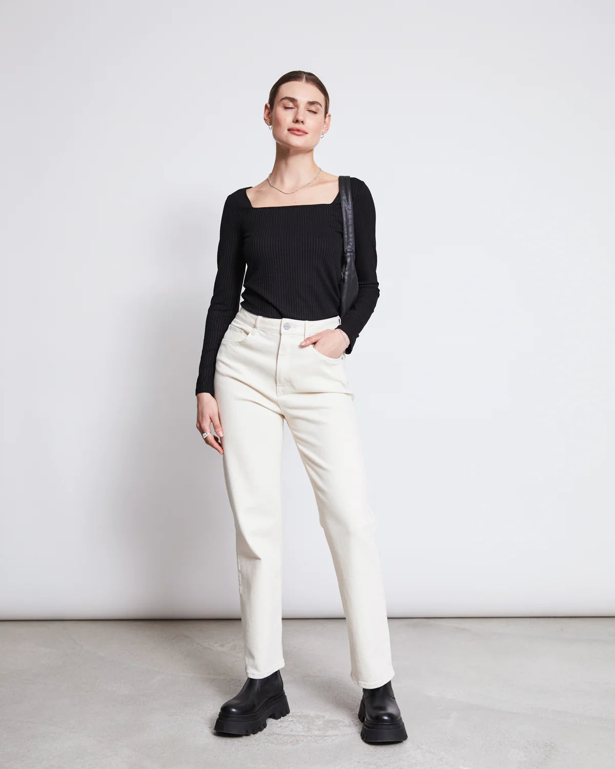 Jan ´n June - Langarmshirt Fria schwarz