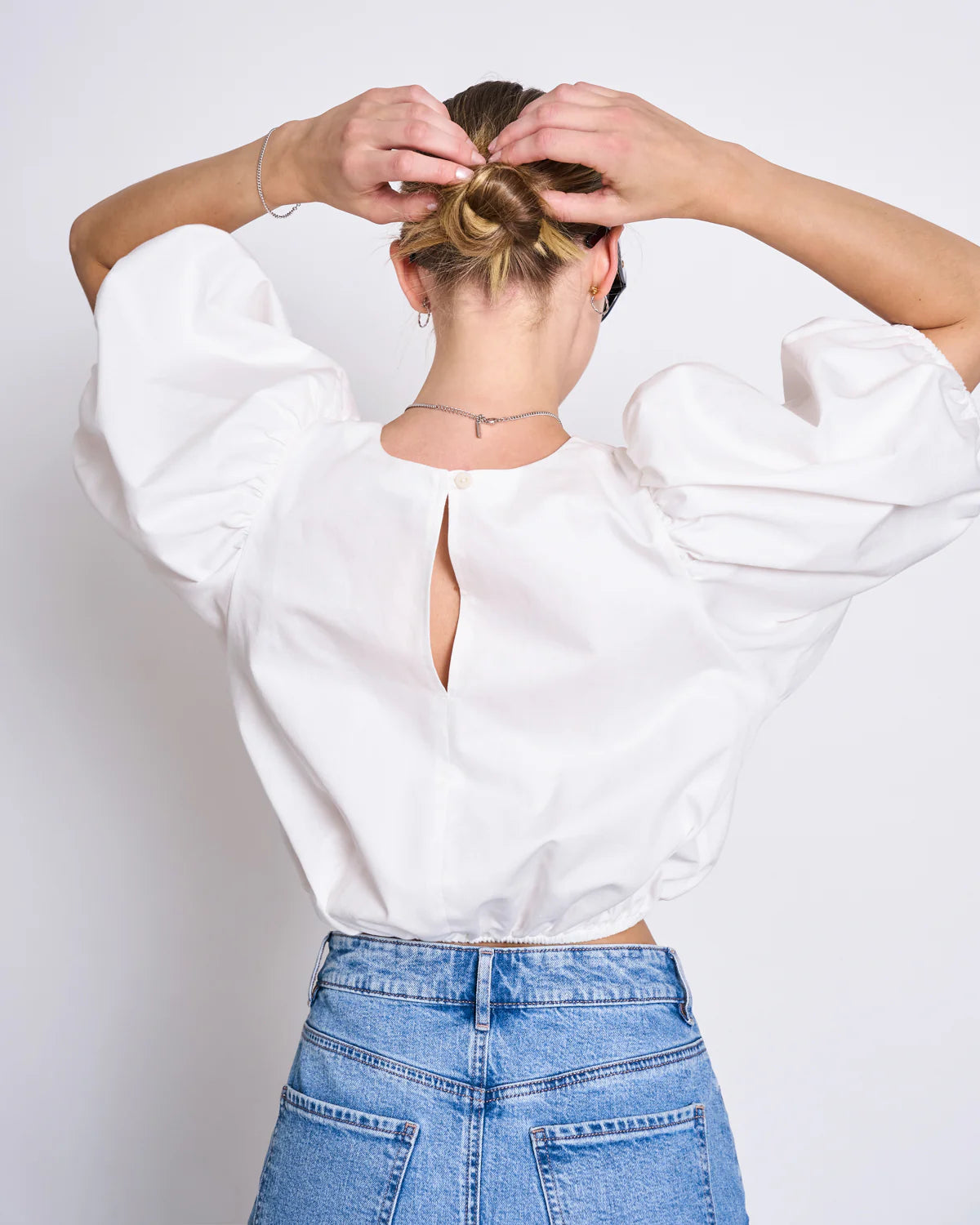 Jan`n June - Bluse Lada weiss aus Biobaumwolle