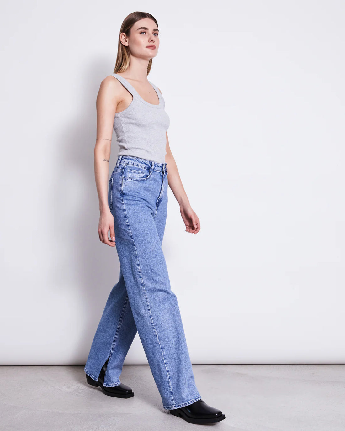 Jan ´n June - Jeans mit weitem Bein hellblau