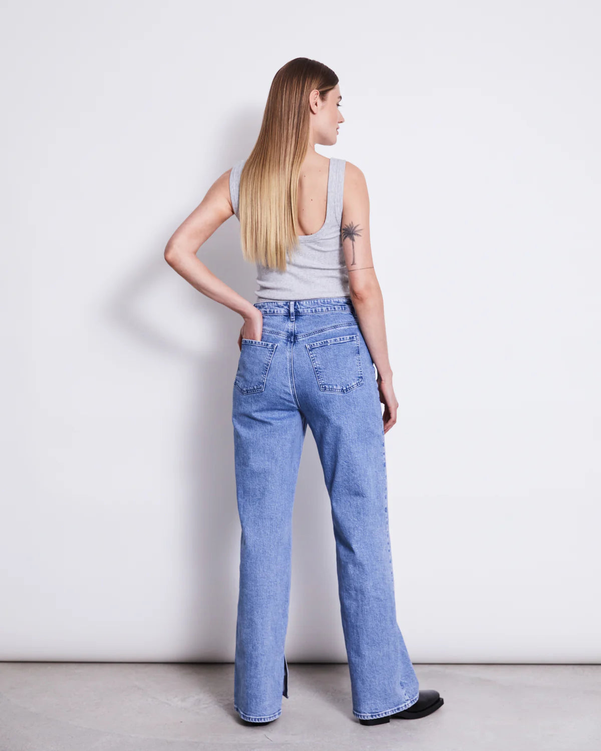 Jan ´n June - Jeans mit weitem Bein hellblau