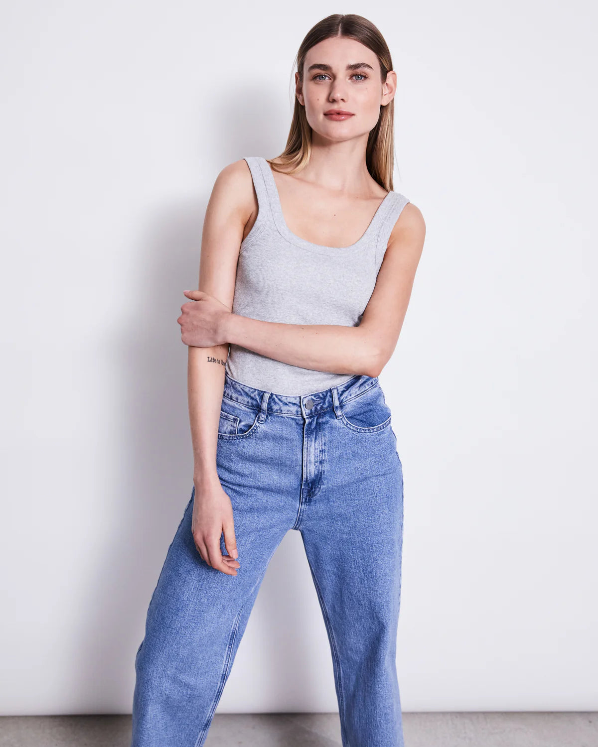 Jan ´n June - Jeans mit weitem Bein hellblau