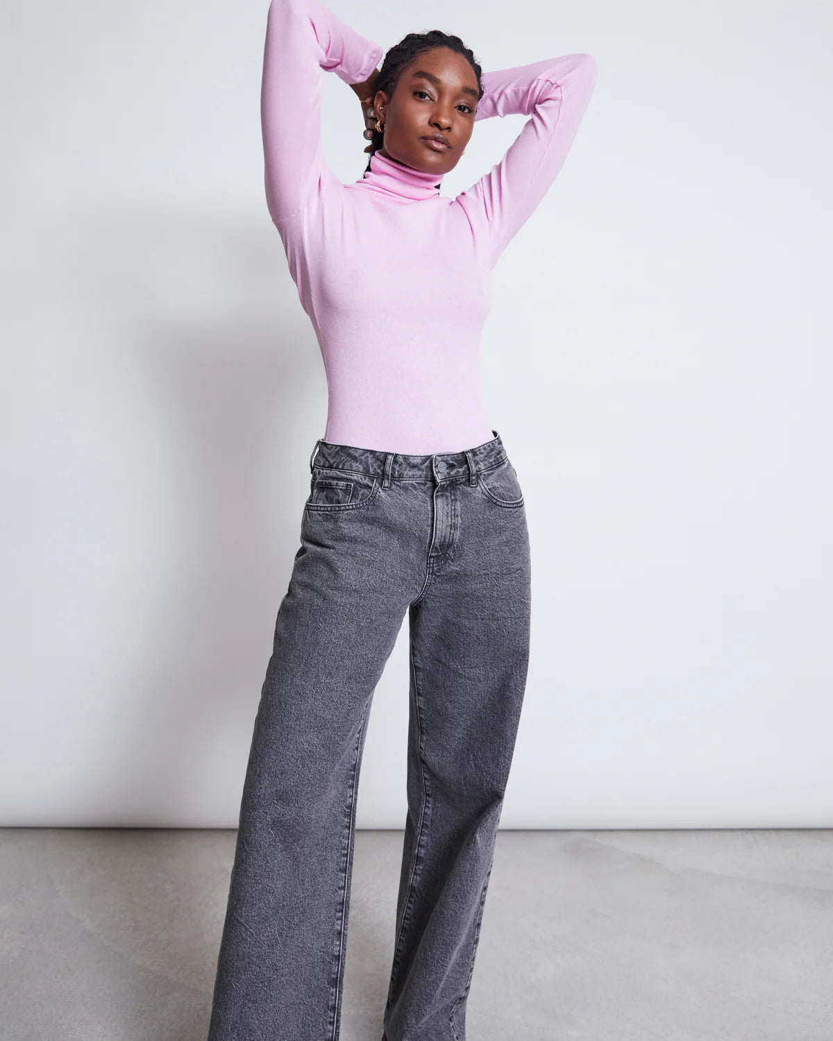 Jan ´n June - Jeans mit weitem Bein hellgrau