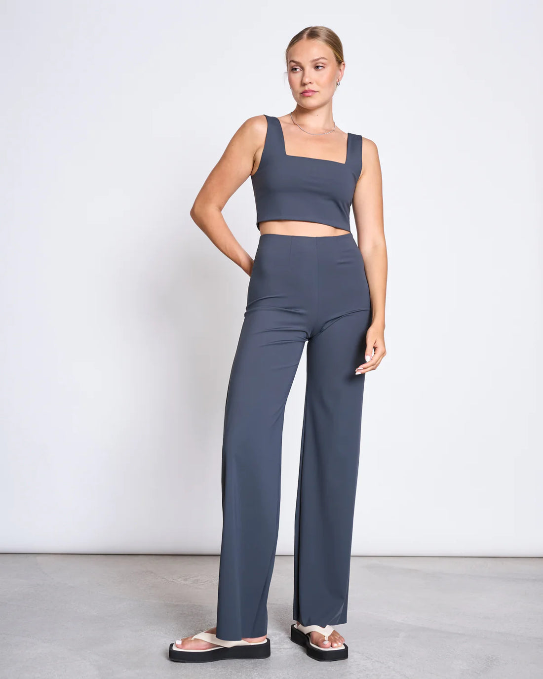 Jan ´n June - Weite Hose Marlene grau