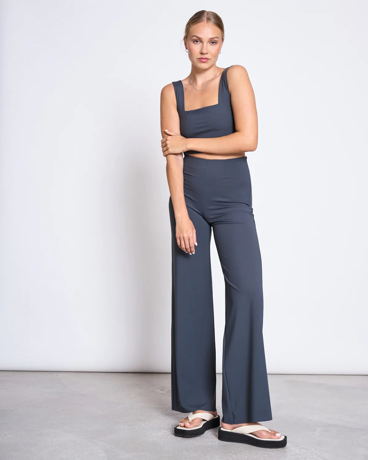 Jan ´n June - Weite Hose Marlene grau