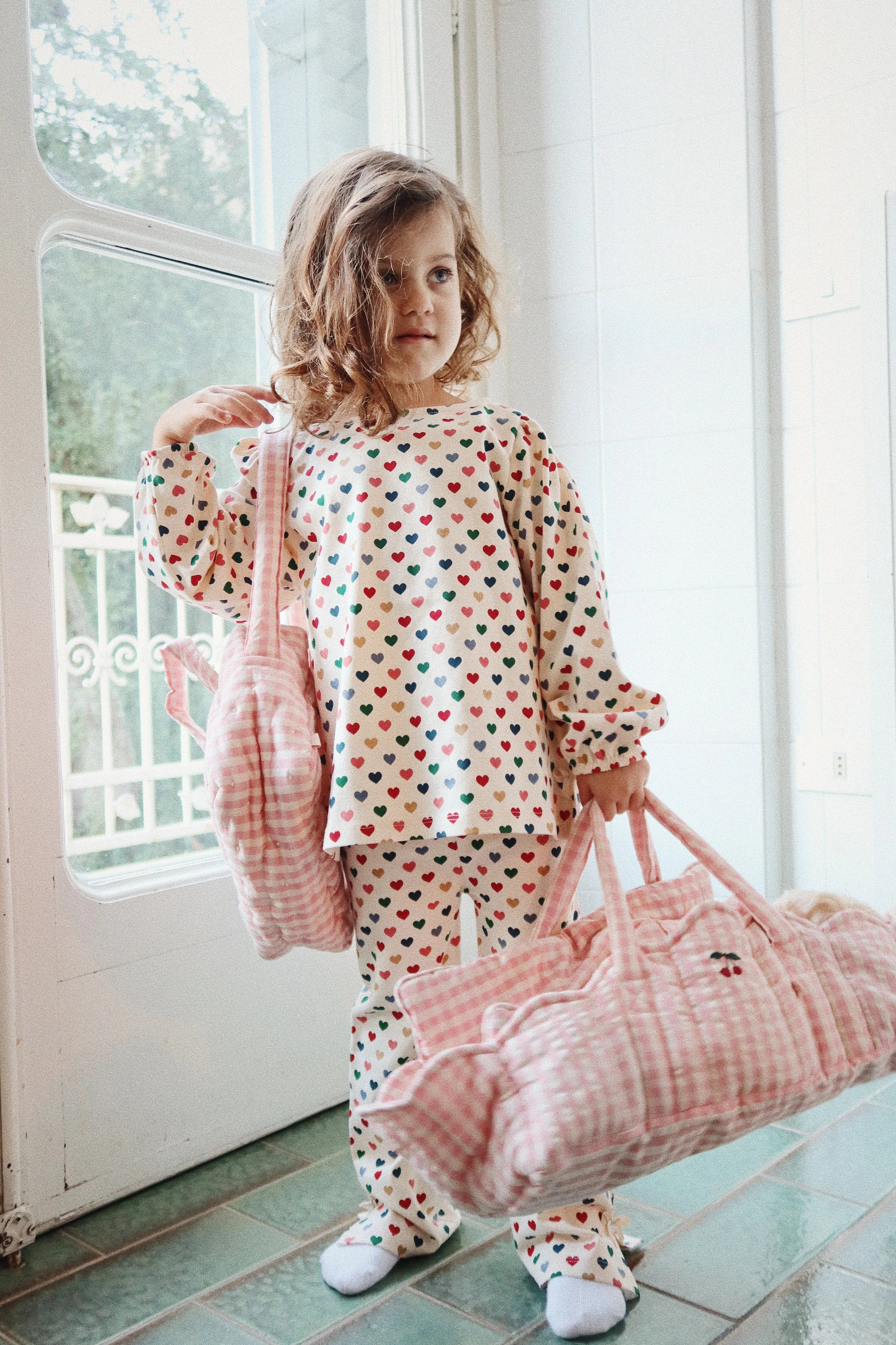 Konges Slojd - Baby Langarmshirt Herzchen