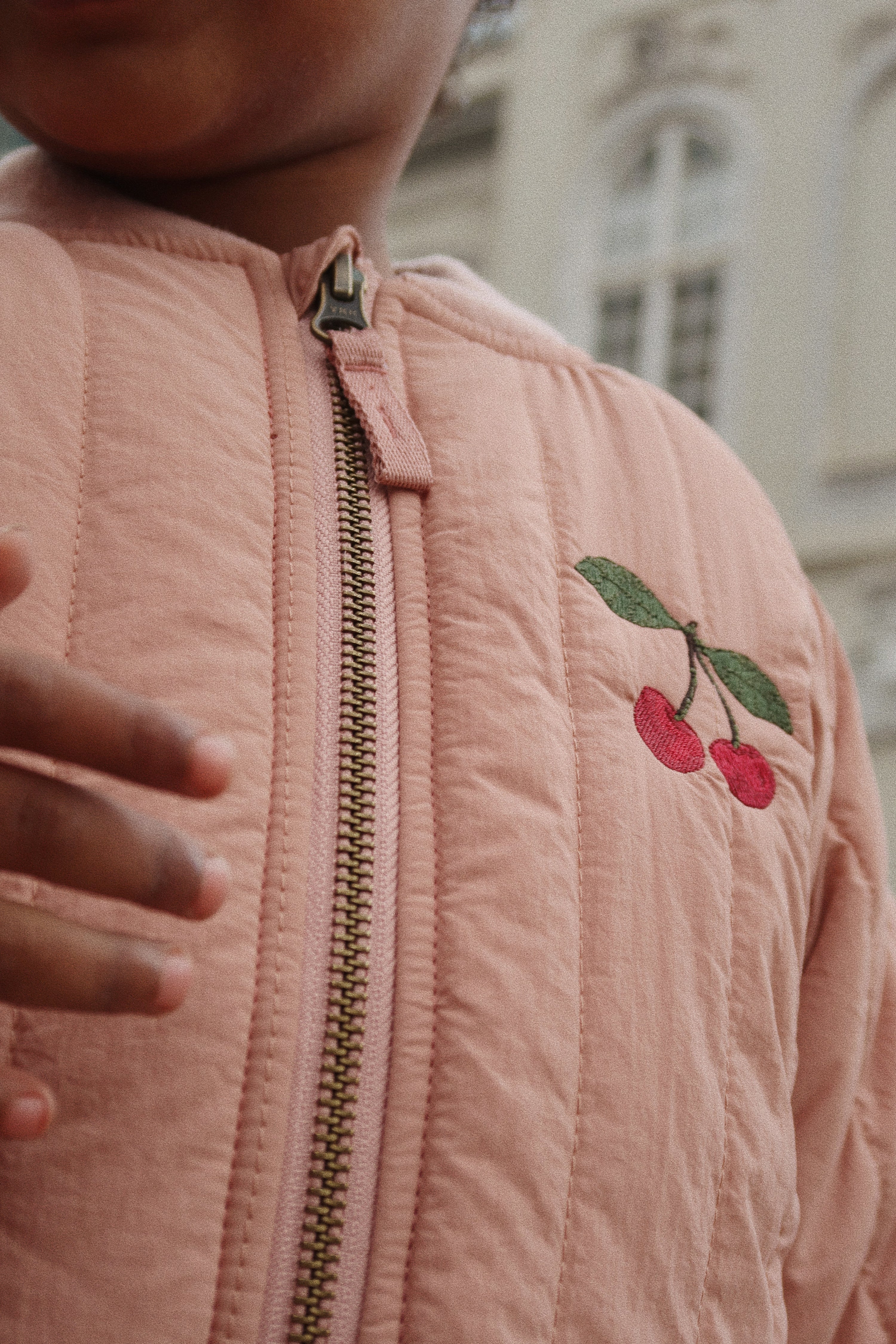 Konges Slojd - Kinder Bomberjacke mit Pailletten Kirsche - AURYN Shop