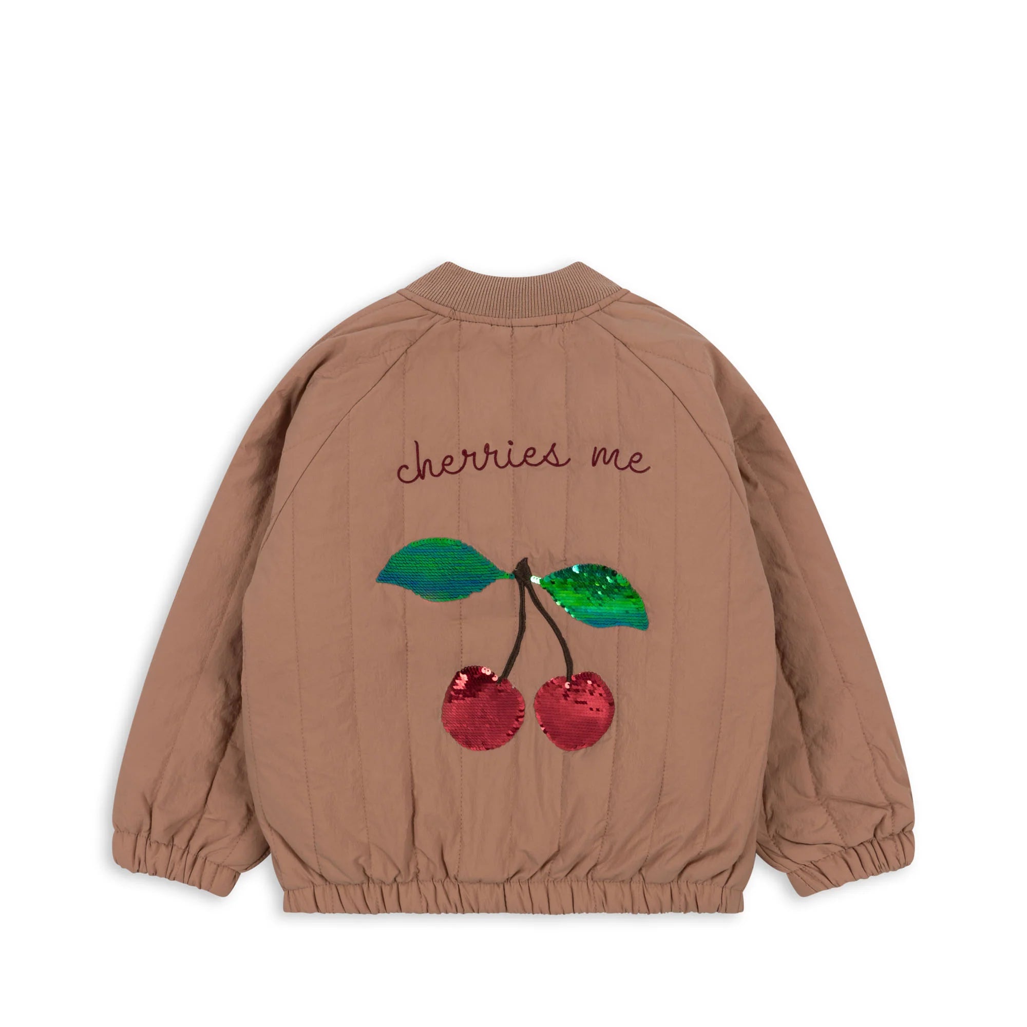 Konges Slojd - Kinder Bomberjacke mit Pailletten Kirsche - AURYN Shop