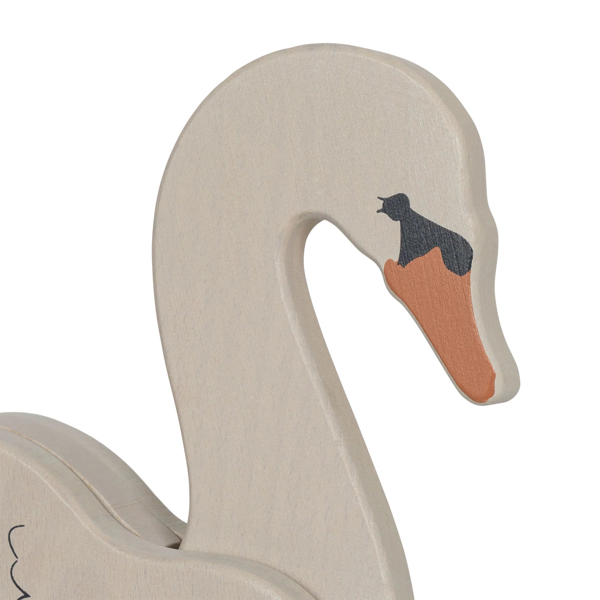 Konges Slojd - Nachziehtier Schwan aus Holz - AURYN Shop