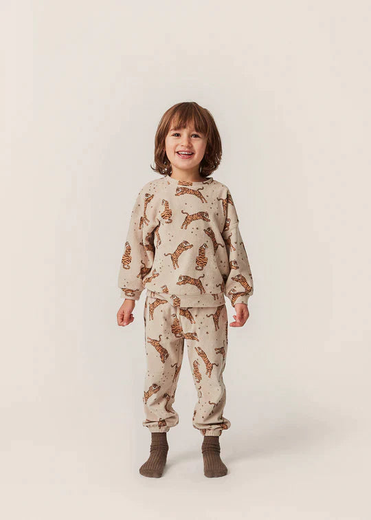 Konges Slojd - Baby Sweatshirt Tiger beige - AURYN Shop