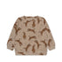 Süßer Sweatshirt aus 100 % GOTS-zertifizierter Bio-Baumwolle in Farbe Taupe von Konges Slojd.