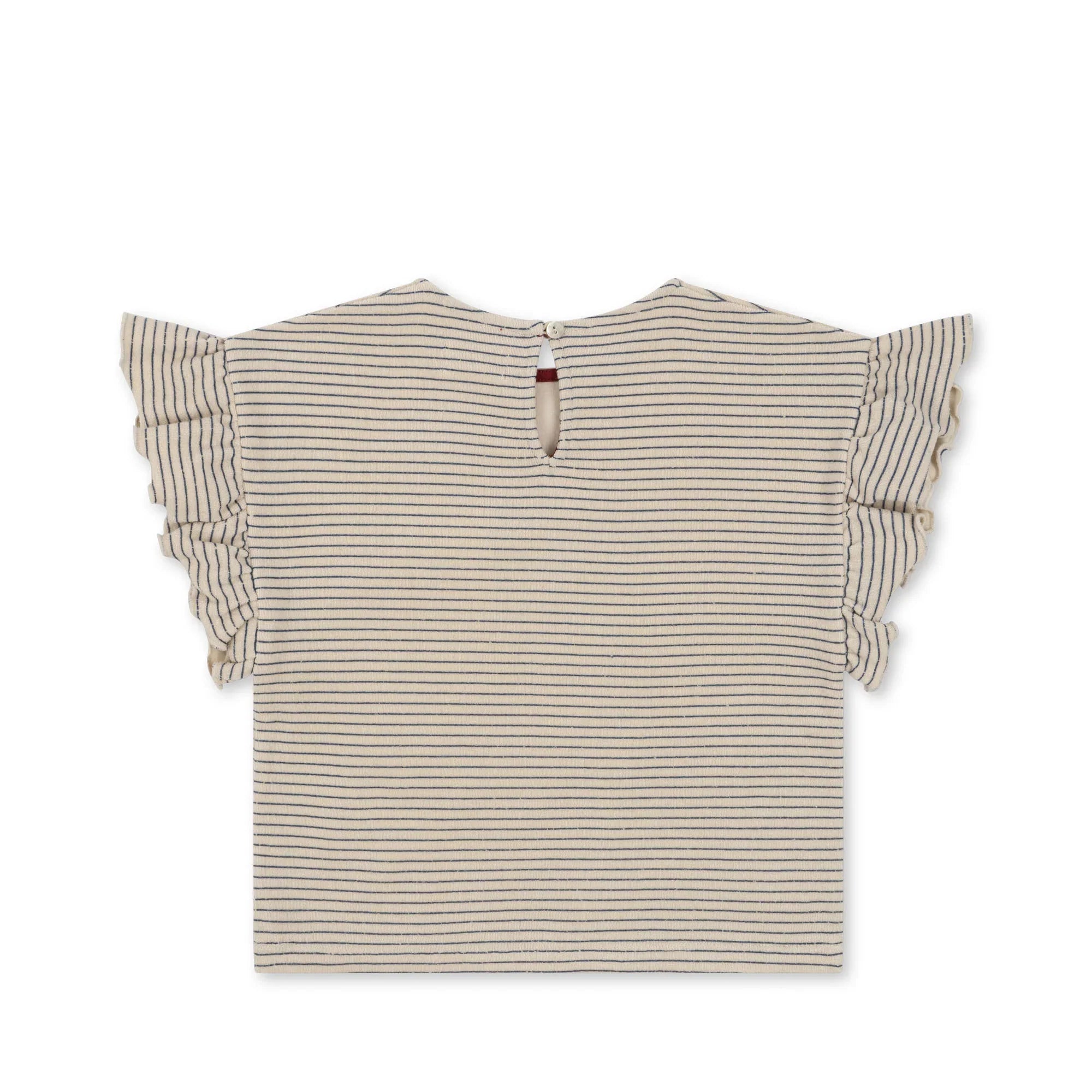Konges Slojd - Kinder T-Shirt mit Rüschen und Streifen