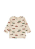 Langarmshirt aus weichem Baumwoll-Mix und mit einem Hauch von Stretch.